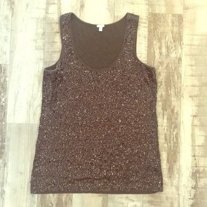 J. Crew sequin tank top
